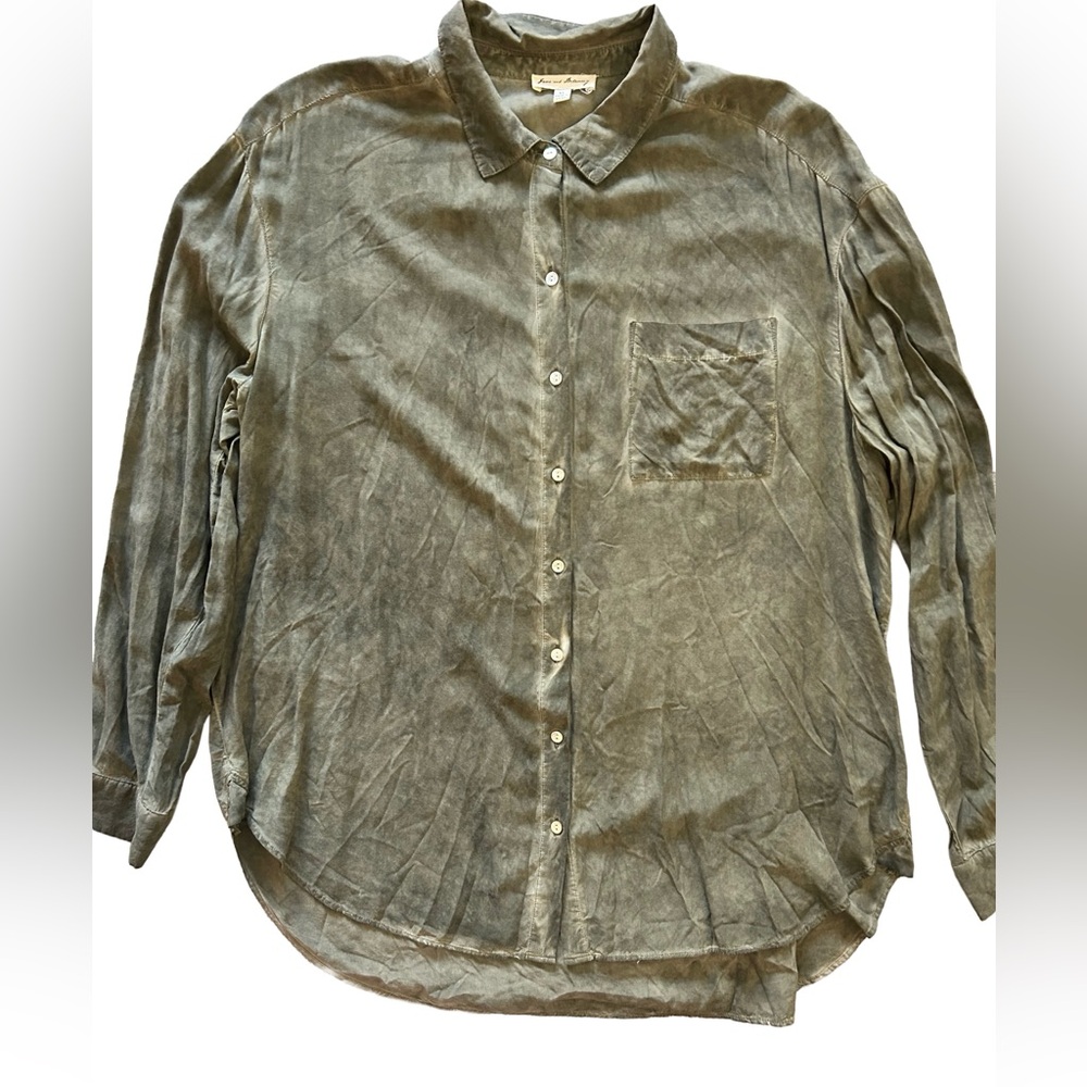 Jane and Delancey Sage Button Down Shirt